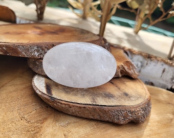 Rock Crystal Palm Stone Pocket Stone Worry Stone Gemstone Hand Stone