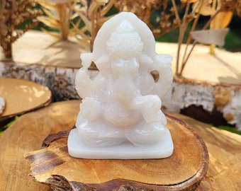 Ganesha Figure White Lord Ganesha Statue