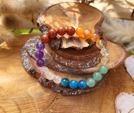 Crystal chakra bracelet hot sale