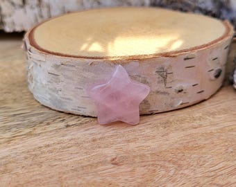 Rose Quartz Star Gemstone Worry Stone