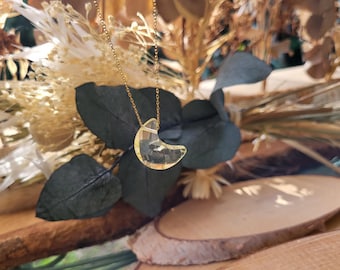 Citrine Moon Necklace Gemstone Gold Citrine Gemstone Necklace
