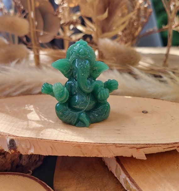 Ganesha Figur Grün Lord Ganesha Statue