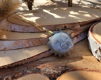 Labradorite Necklace Sun Gold