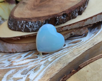 Moonstone heart gemstone hand flatterer