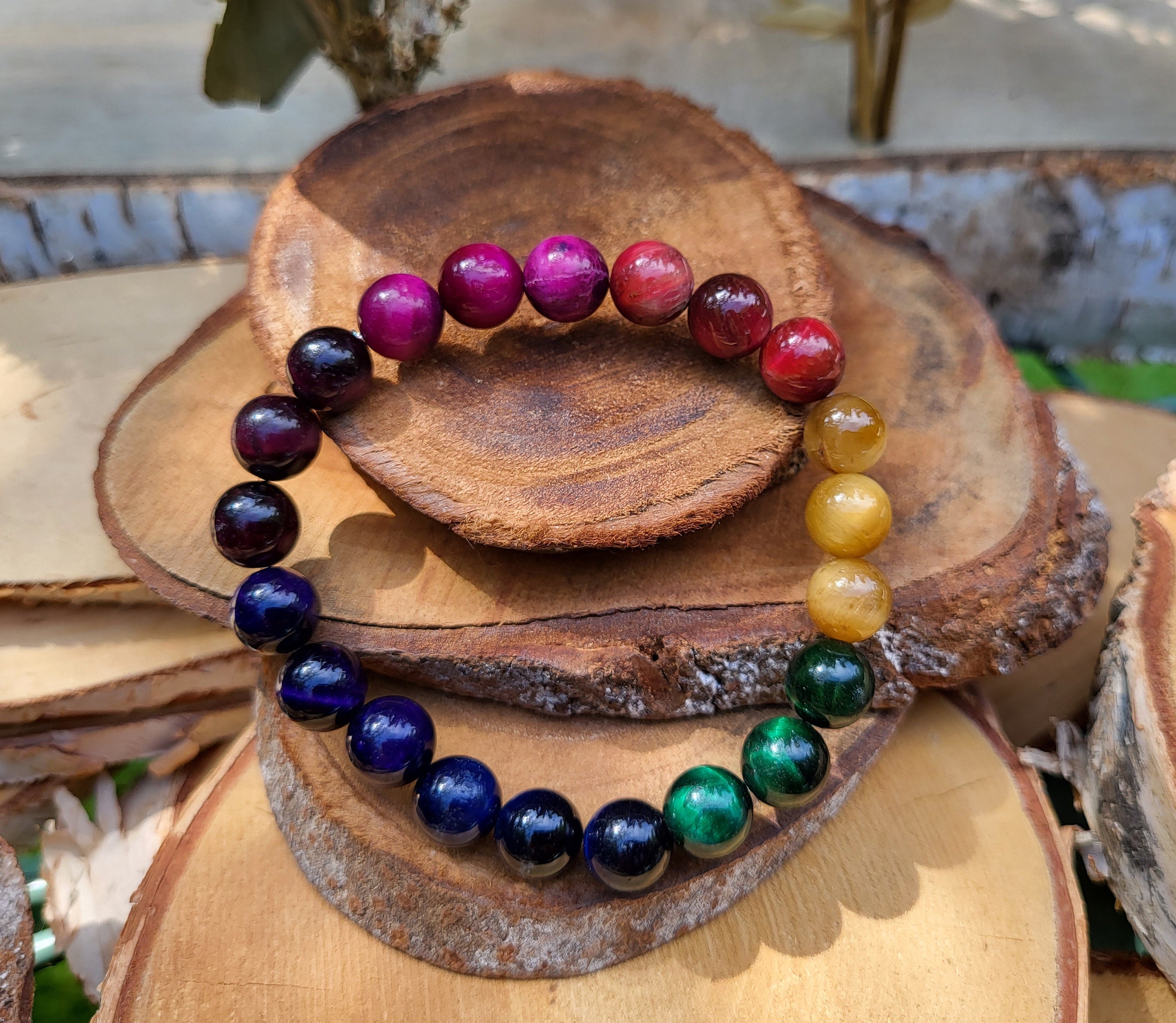 Tiger eye 2024 chakra bracelet
