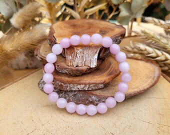 Kunzite 8 mm beaded bracelet faceted