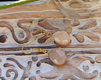 Earrings Sunstone Earrings Gold Drop Gemstone Earrings