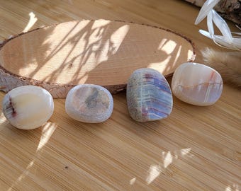 Jade Emu Egg Flower Jade Meditation Stone Gemstone Worry Stone Pocket Stone Crystal Yoga Chakra Reiki