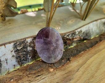 Amethyst worry stone gemstone hand flatterer