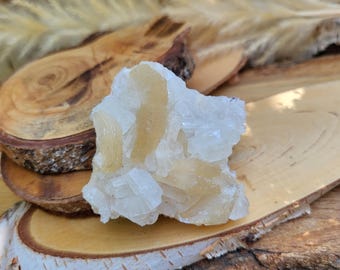 Apophyllite with Stilbite Cluster Gemstone Tumbled Crystal Apophyllite Jalgaon India
