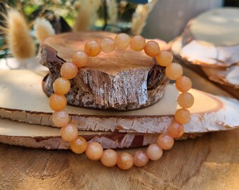 Jade bracelet apricot 8 mm
