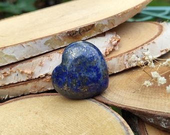 Lapis lazuli heart gemstone hand flatterer