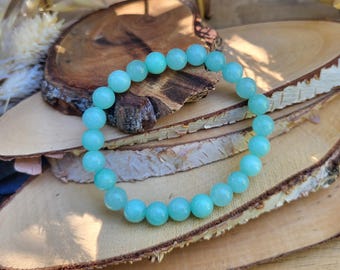 Jade bracelet 8 mm pearl gemstone bracelet