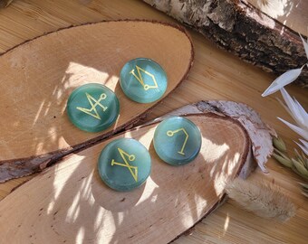 Archangel Symbols Stone Set Aventurine Gabriel Uriel Michael Raphael