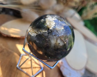 Labradorite Ball Sphere Gemstone Hand Flatterer Crystal Ball
