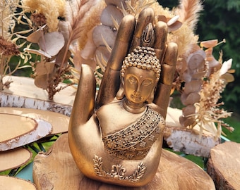 Buddha Statue Meditation Buddha Figure Hand Bronze Yoga Decoration