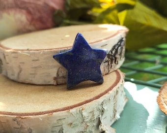 Lapis lazuli star gemstone palm stone