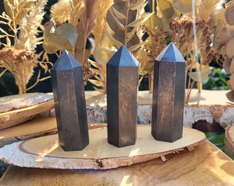 Shungite tower obelisk top