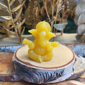Ganesha Figure Yellow Lord Ganesha Statue