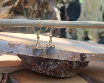 Earrings Labradorite Earrings Gold Gemstone Earrings