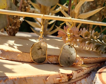 Labradorite Earrings Labradorite Earrings Gold Gemstone Earrings