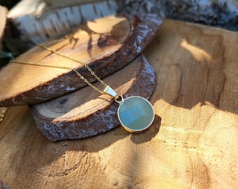Aventurine Necklace Gemstone Gold Gemstone Necklace Gemstone
