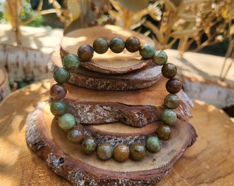 Green Opal Bracelet 8 mm Beads Green Opal Gemstone Bracelet