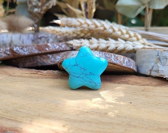 Turquoise star gemstone hand flatterer