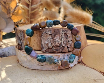 Ocean Jasper Bracelet Nuggets Gemstone Bracelet