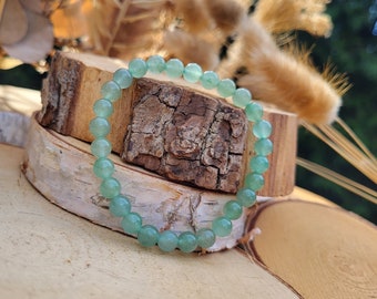 Aventurine bracelet green 6 mm pearl gemstone bracelet