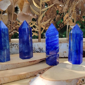 Agate Obelisk Blue Agate Tower Gemstone Crystal