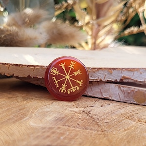 Carnelian Compass Gemstone Talisman