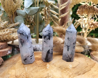 Tourmaline Tower Obelisk Gemstone Palm Stone Point Yoga Chakra Reiki
