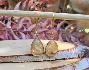 Citrine drop earrings gold gemstone earrings gemstone earrings