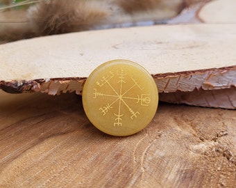 Jade Compass Gemstone Talisman