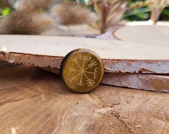 Tiger Eye Compass Gemstone Talisman