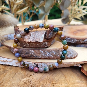 Ocean Jasper Bracelet 6 mm Beads Gemstone Bracelet Ocean Jasper