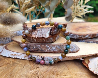 Ocean Jasper Bracelet 6 mm Beads Gemstone Bracelet Ocean Jasper