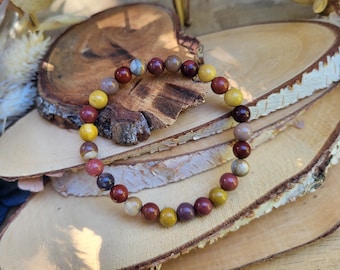 Mookaite bracelet 6 mm beads gemstone bracelet