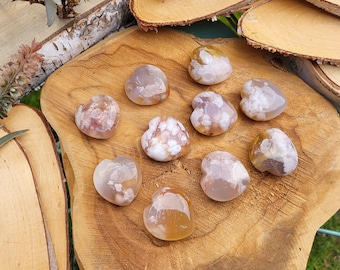 Mama Stone Cherry Blossom Agate Flower Agate Sakura Flower Cherry Heart Gemstone