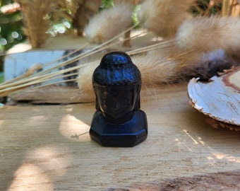 Obsidian Buddha Gemstone Talisman Crystal Buddha