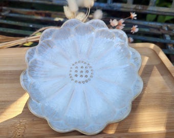 Flower Bowl Blossom Tray Ceramic Jewelry Bowl Decoration Ring Bowl