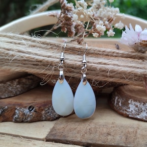 Earrings moonstone silver gemstone earrings drops