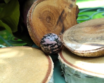Rhodonite Ball Gemstone Hand Flatterer Sphere