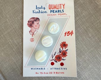 Vintage Mother Pearl Buttons