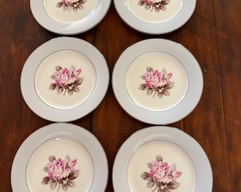 2309 Noritake Toki Kaisha Nippon N2632 Burgandy Red Edge Laurel