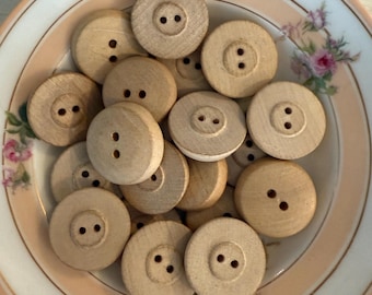 Vintage Wood Buttons