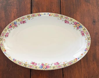 Antique Platter Made In Czechoslovakia