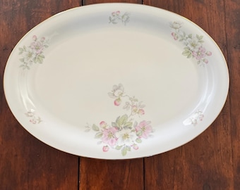 Large Tirschenreuth Apple Blossom Oval Platter