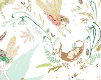 Teal Fairies Glow in the Dark Crib Sheet ~ Fitted Crib Sheet ~ Baby Bedding ~ Fairies Crib Sheet ~ Baby Shower Gift ~ Quick Ship